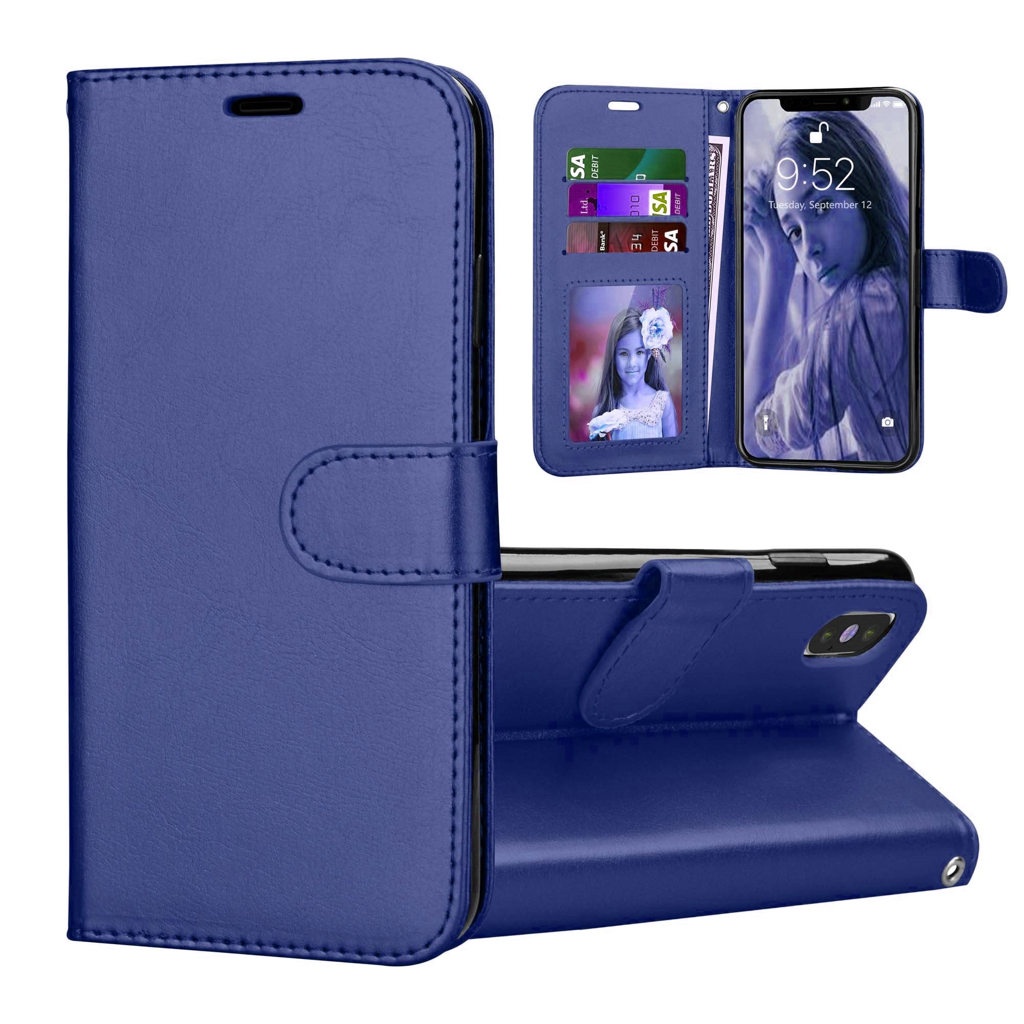 Leather Folio Wallet Case for iPhone X / XS Leather Folio Wallet Case for iPhone X / XS